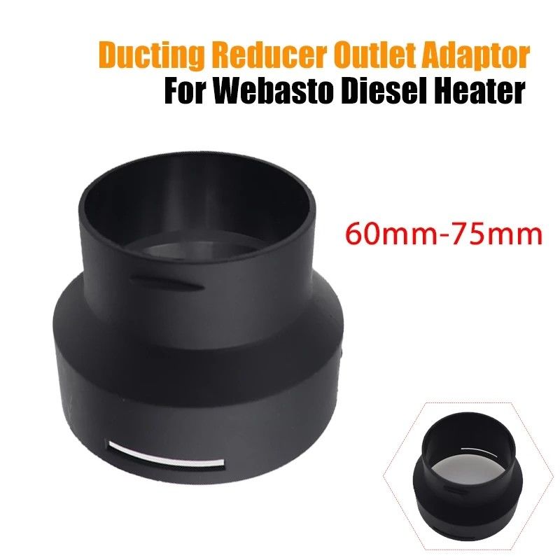 60mm 75mm Diesel Heater Ducting Pipe Reducer Adapter Converter